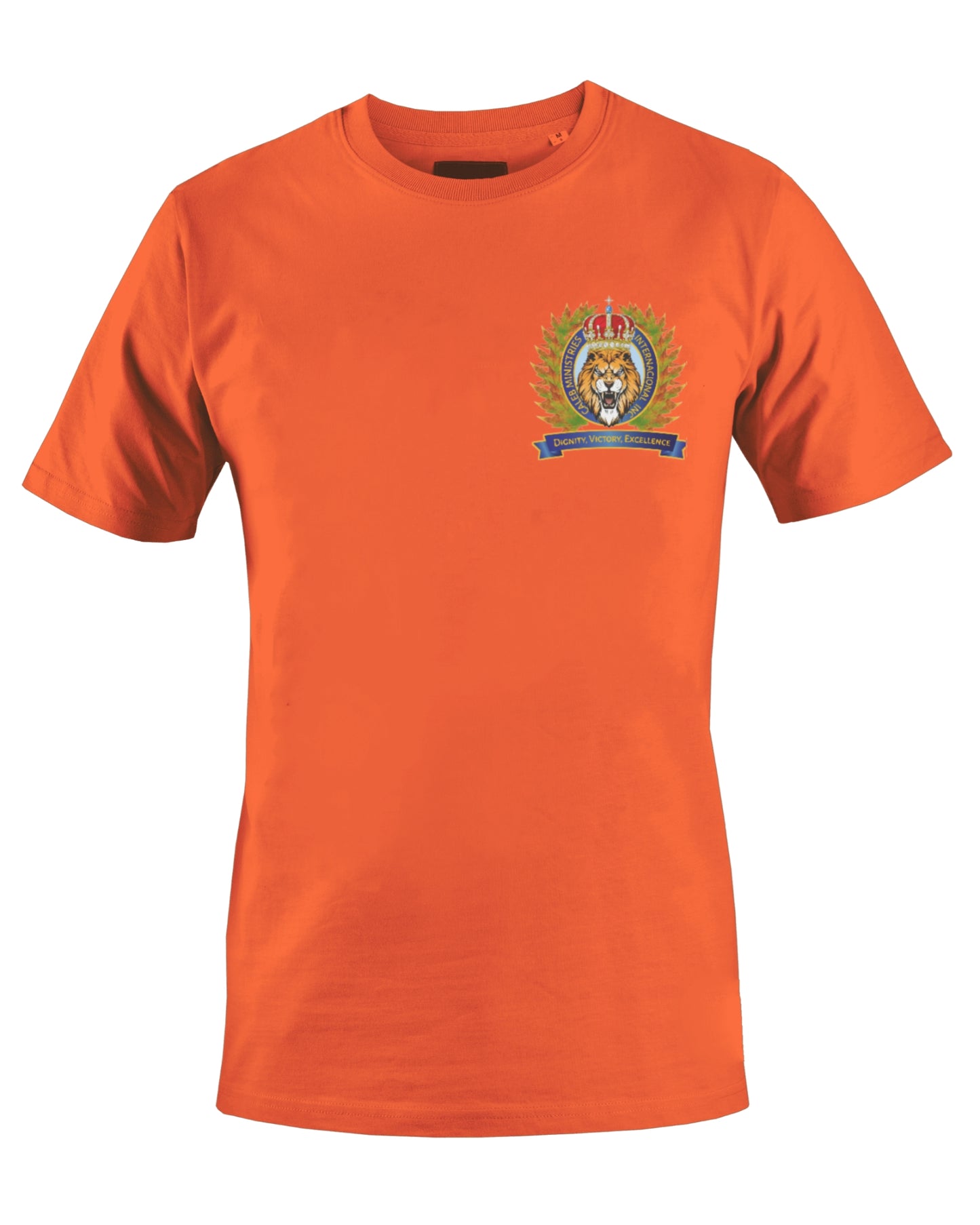 CALEB'S MINISTRIES INT'L INC T-SHIRT (ORANGE) - BMS MANGOES MARKETPLACE