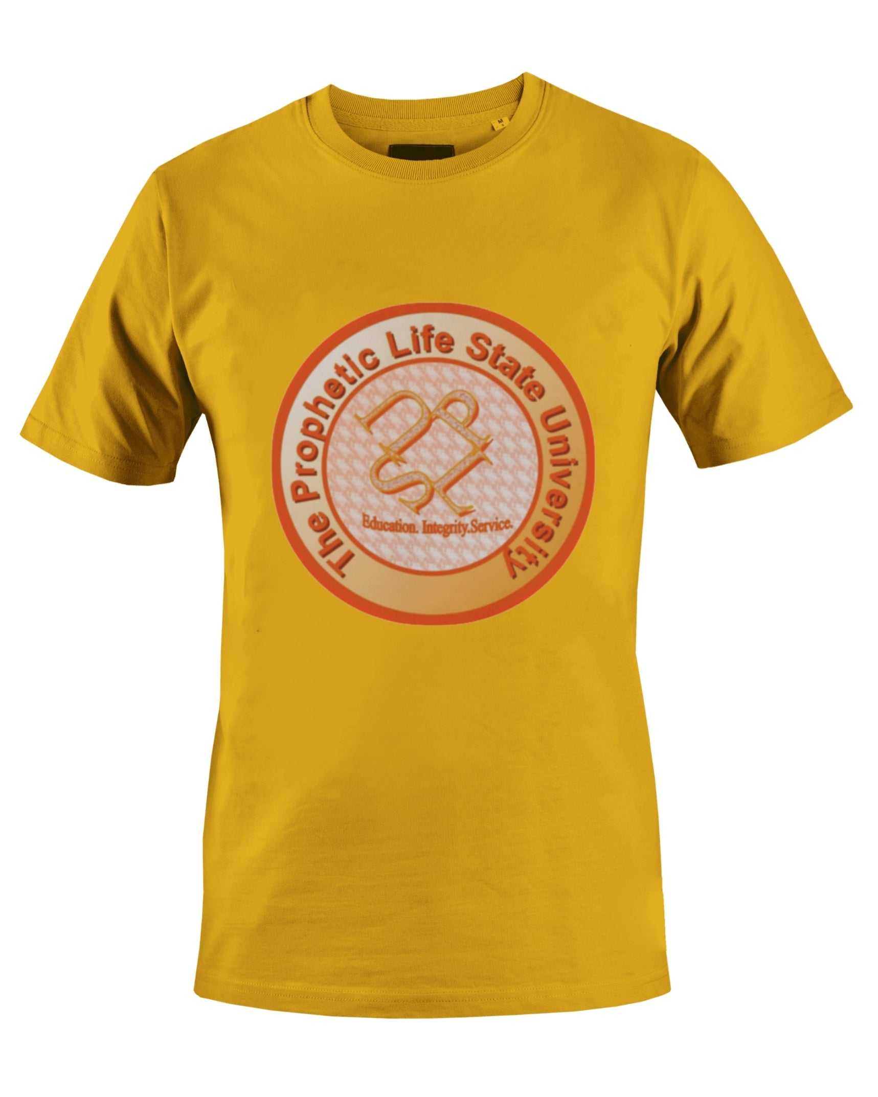 PROPHETIC LIFE STATE UNIVERSITY T-SHIRT (YELLOW) - BMS MANGOES MARKETPLACE