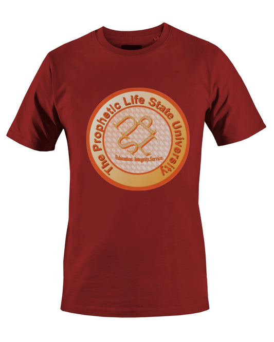 PROPHETIC LIFE STATE UNIVERSITY T-SHIRT (ROUGE) - BMS MANGOES MARKETPLACE
