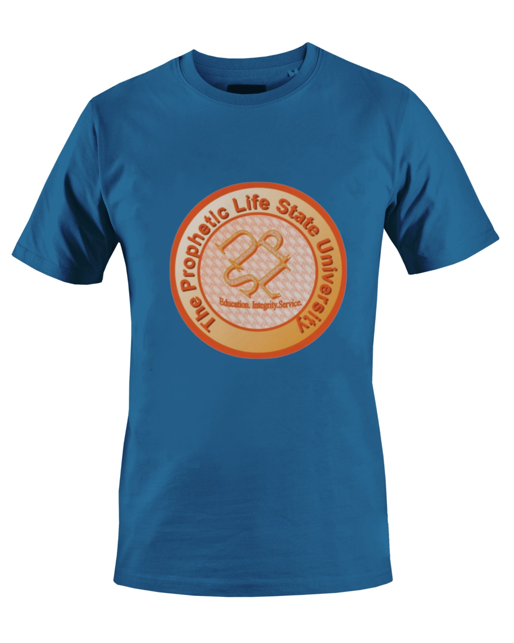 PROPHETIC LIFE STATE UNIVERSITY T-SHIRT (BLUE) - BMS MANGOES MARKETPLACE