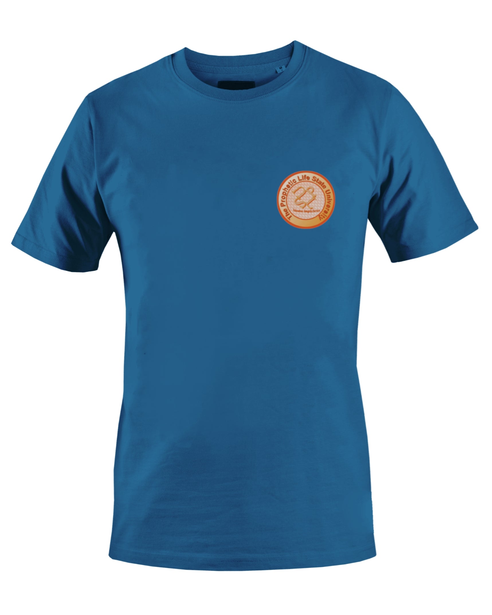 PROPHETIC LIFE STATE UNIVERSITY T-SHIRT (BLUE) - BMS MANGOES MARKETPLACE