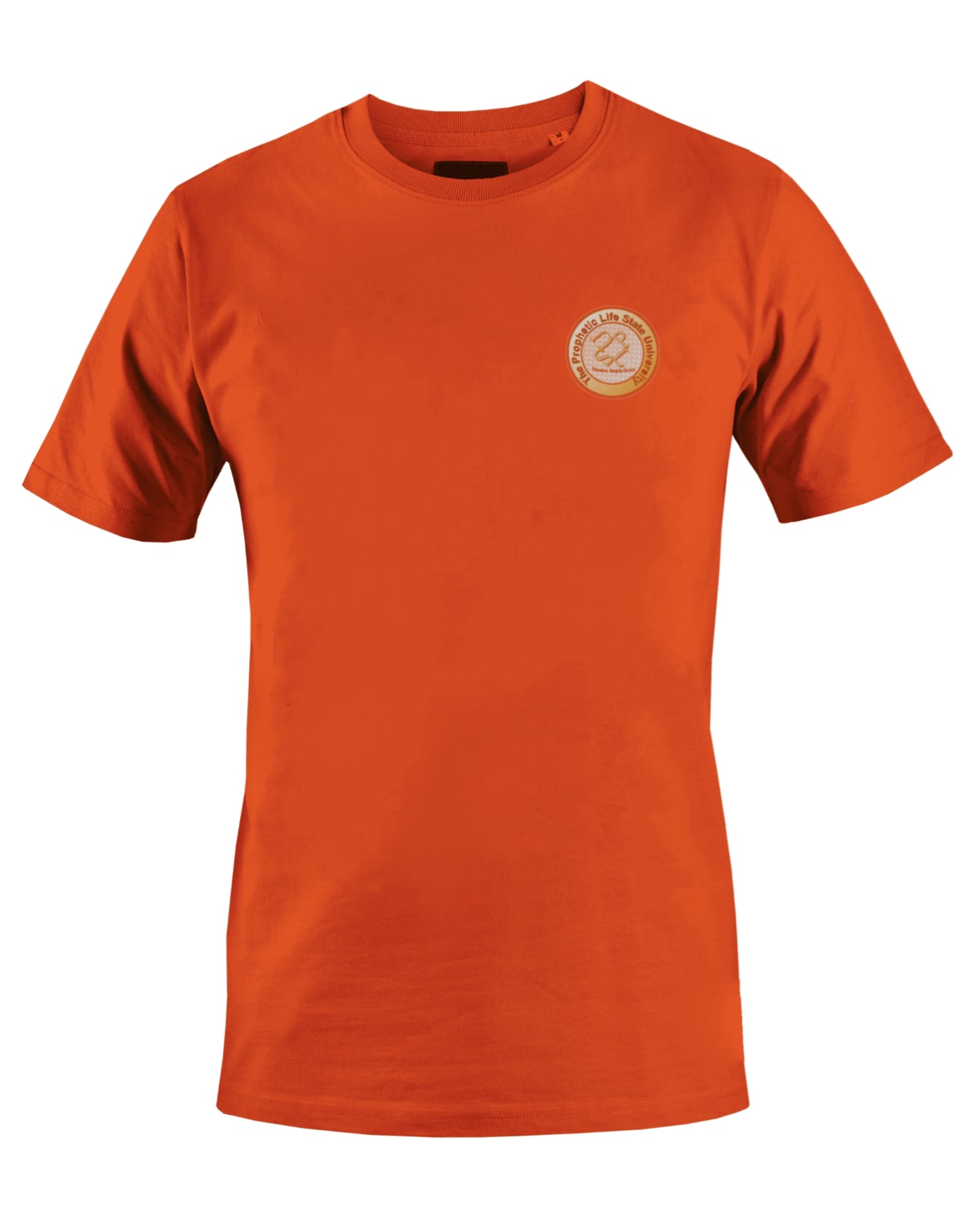 PROPHETIC LIFE STATE UNIVERSITY T-SHIRT (ORANGE) - BMS MANGOES MARKETPLACE