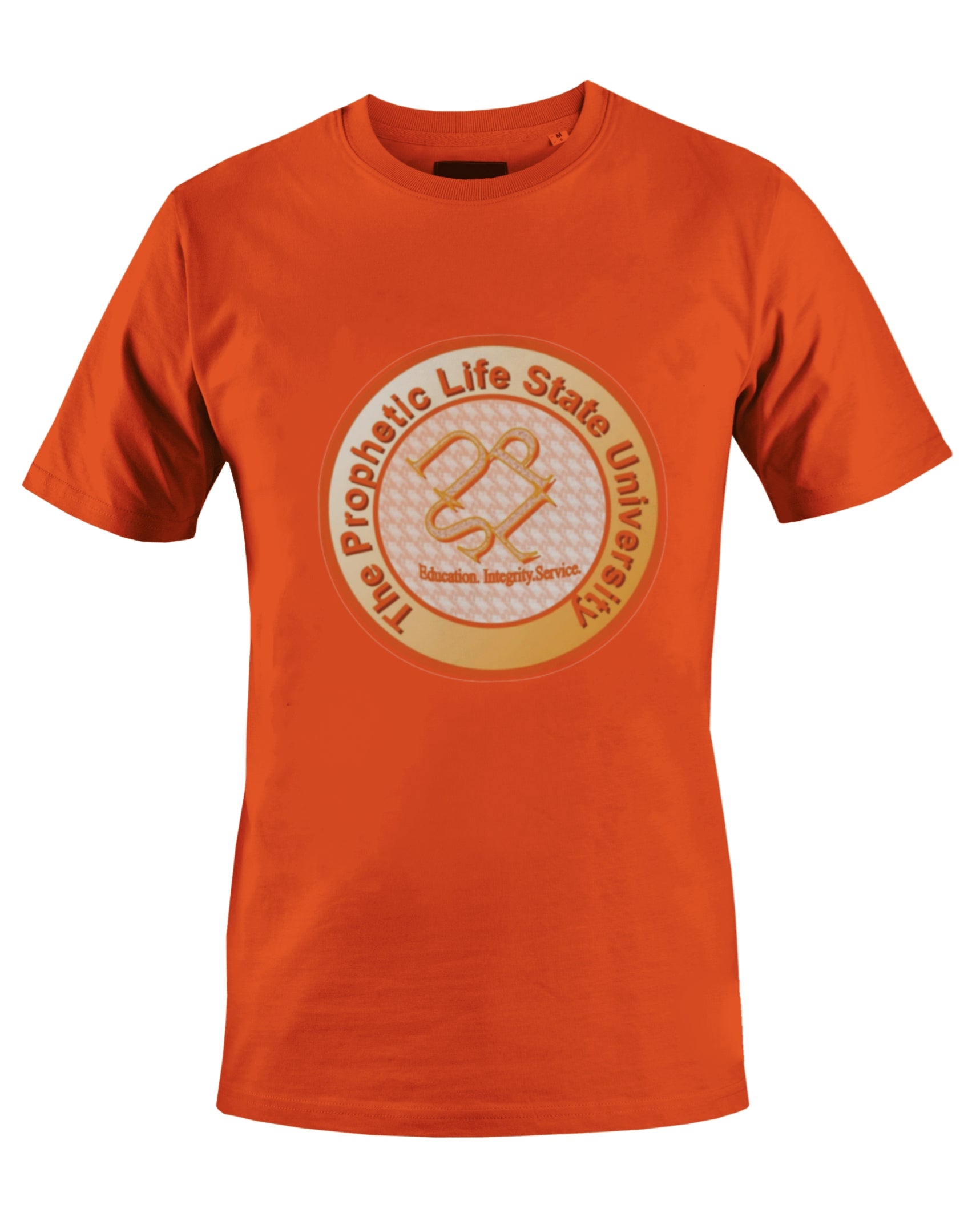 PROPHETIC LIFE STATE UNIVERSITY T-SHIRT (ORANGE) - BMS MANGOES MARKETPLACE