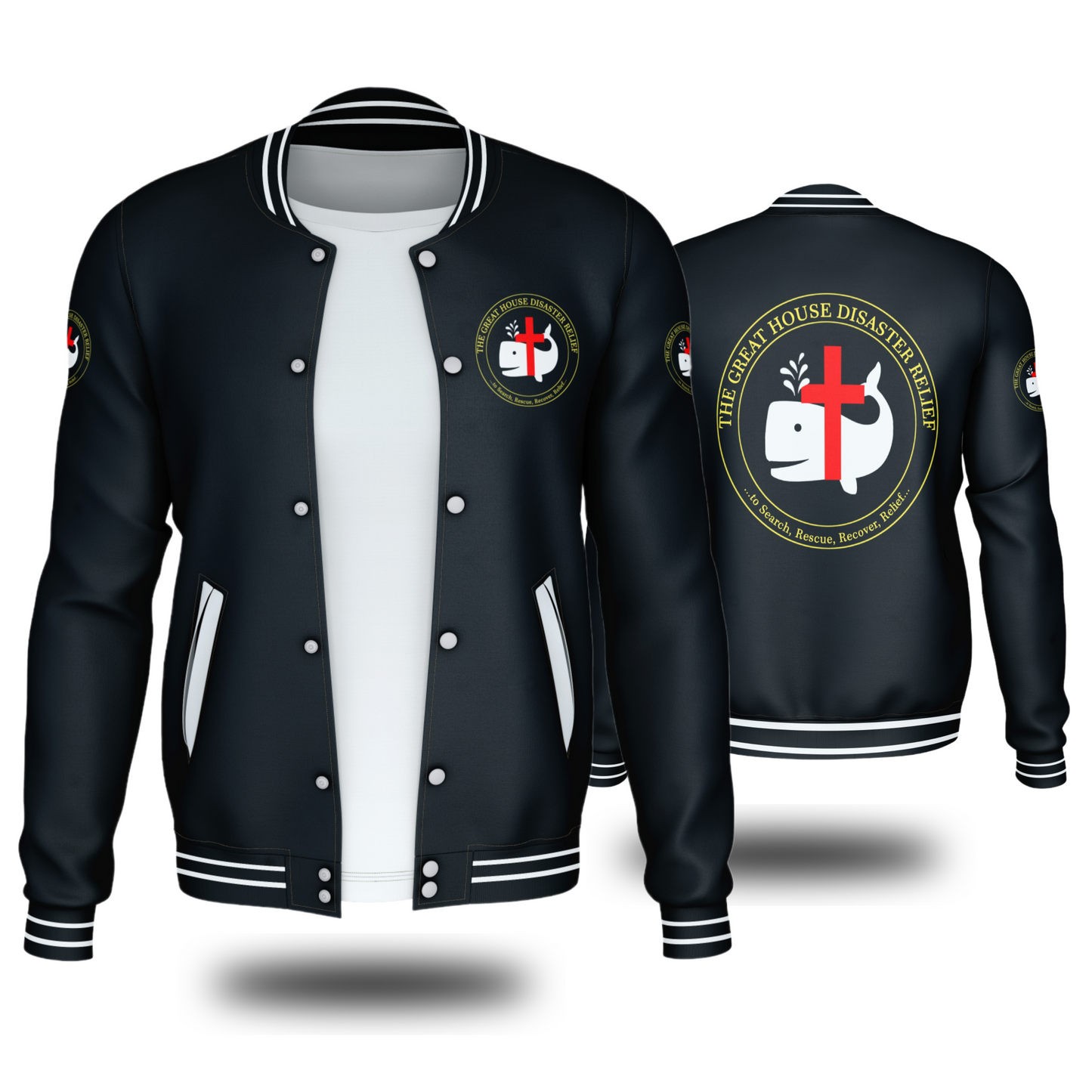 GREAT HOUSE DISASTER RELIEF JACKETS (BLACK) - BMS MANGOES MARKETPLACE