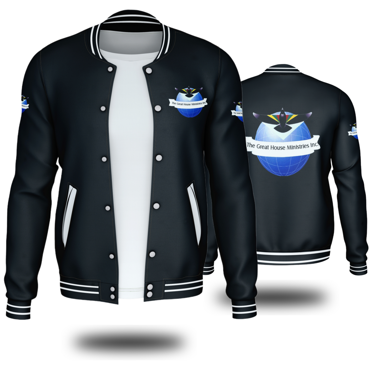 THE GREAT HOUSE MINISTIRES INC. JACKETS (BLACK) - BMS MANGOES MARKETPLACE