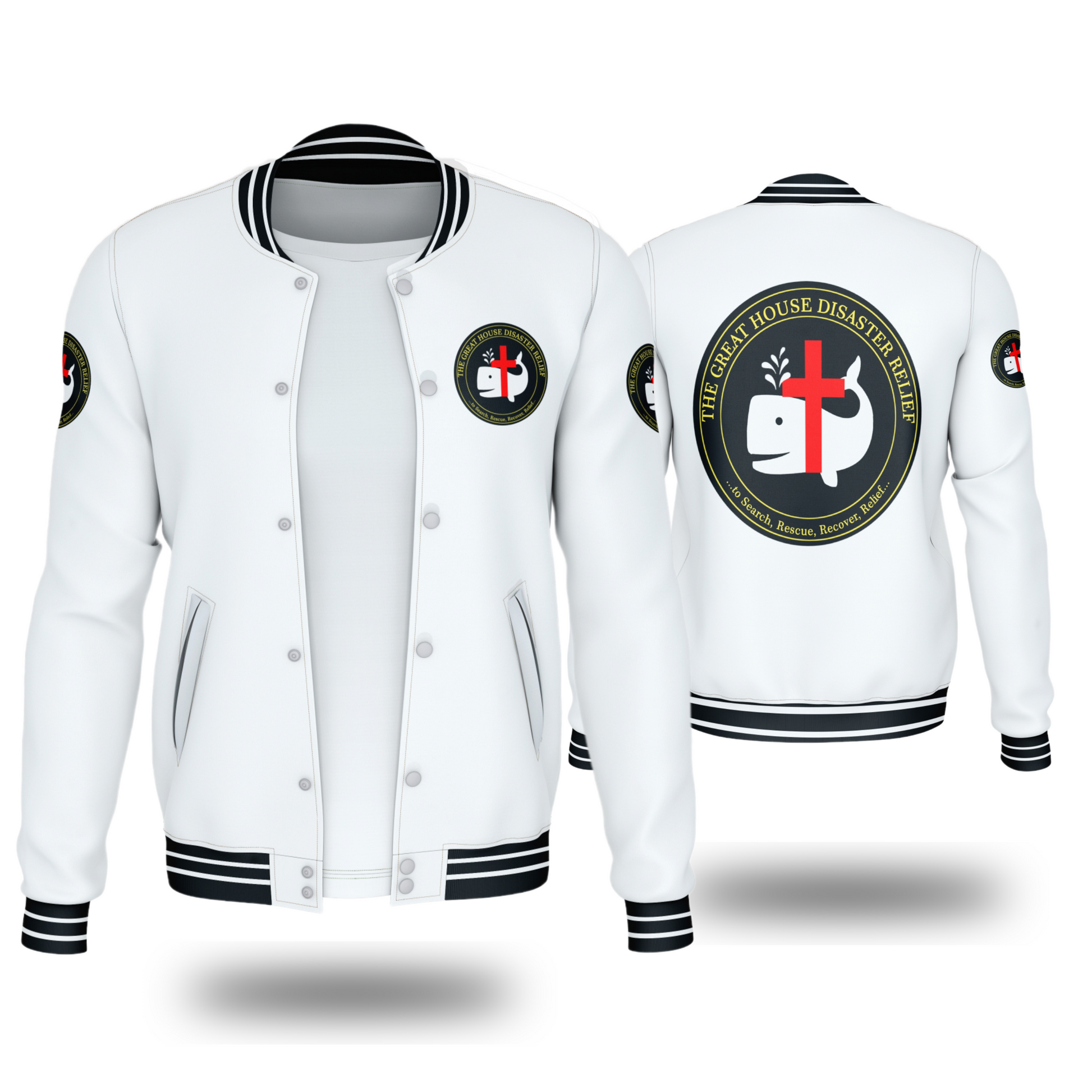 GREAT HOUSE DISASTER RELIEF JACKETS (WHITE) - BMS MANGOES MARKETPLACE