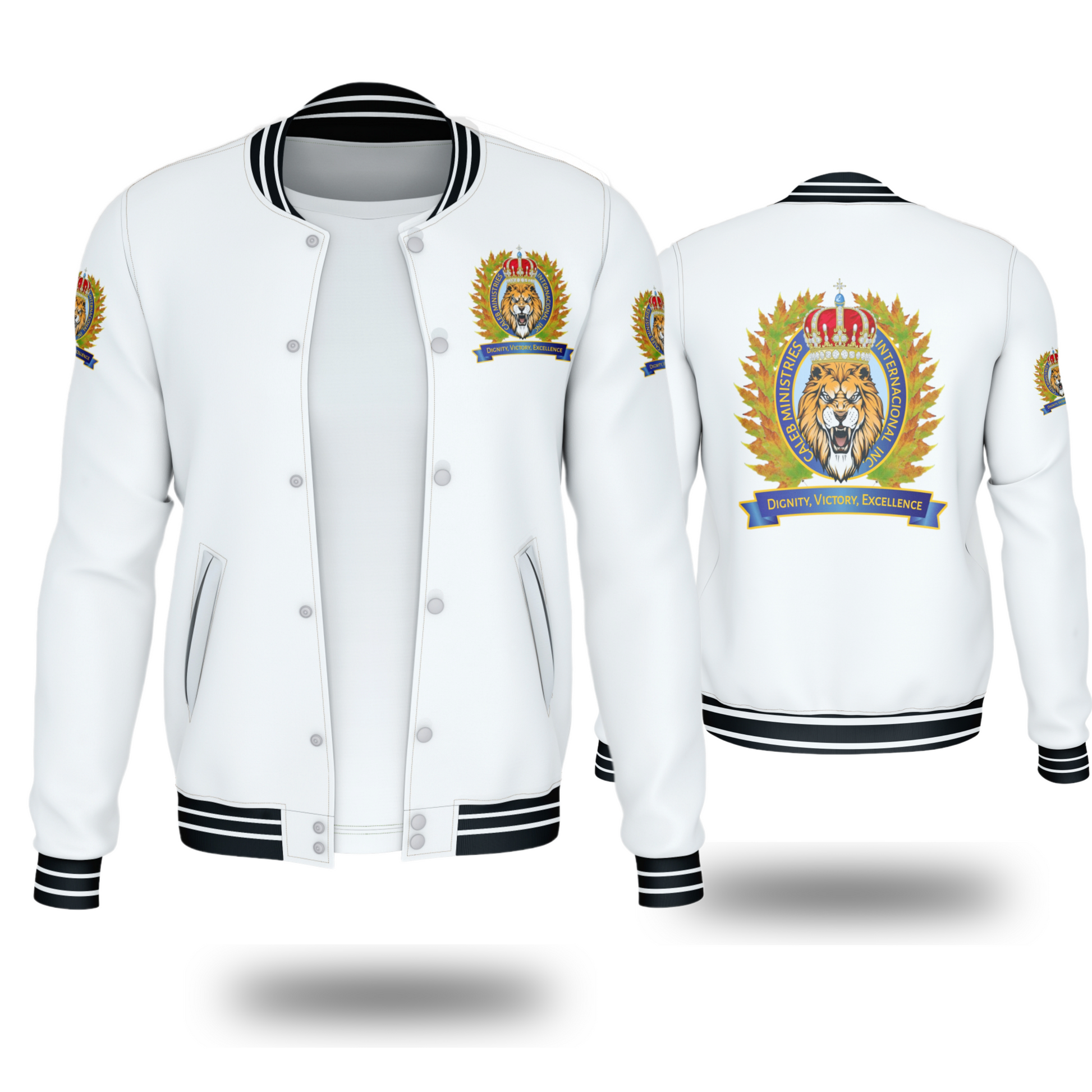 CALEB'S MINISTRIES JACKETS (WHITE) - BMS MANGOES MARKETPLACE