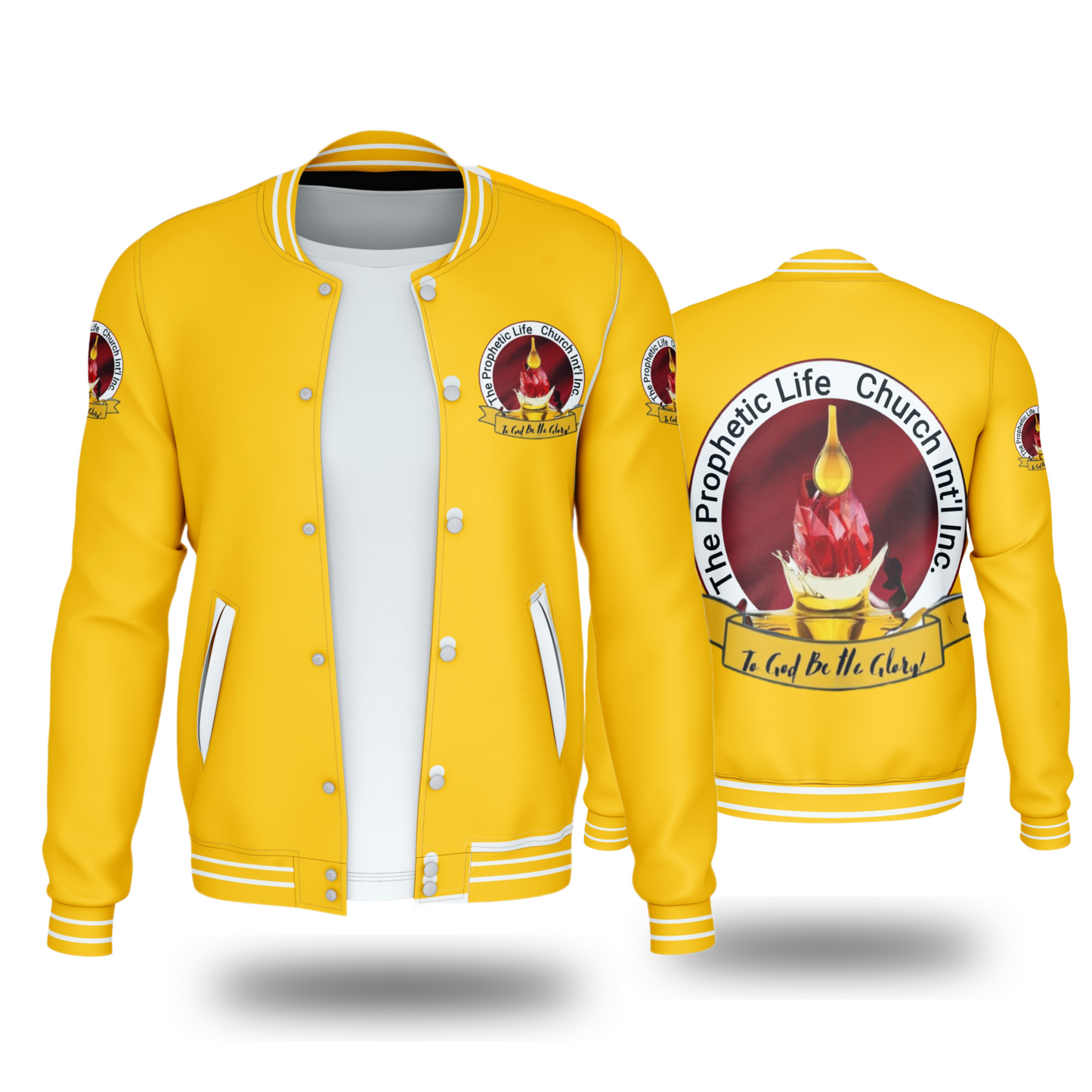 PROPHETIC LIFE CHURCH JACKET (YELLOW) - BMS MANGOES MARKETPLACE