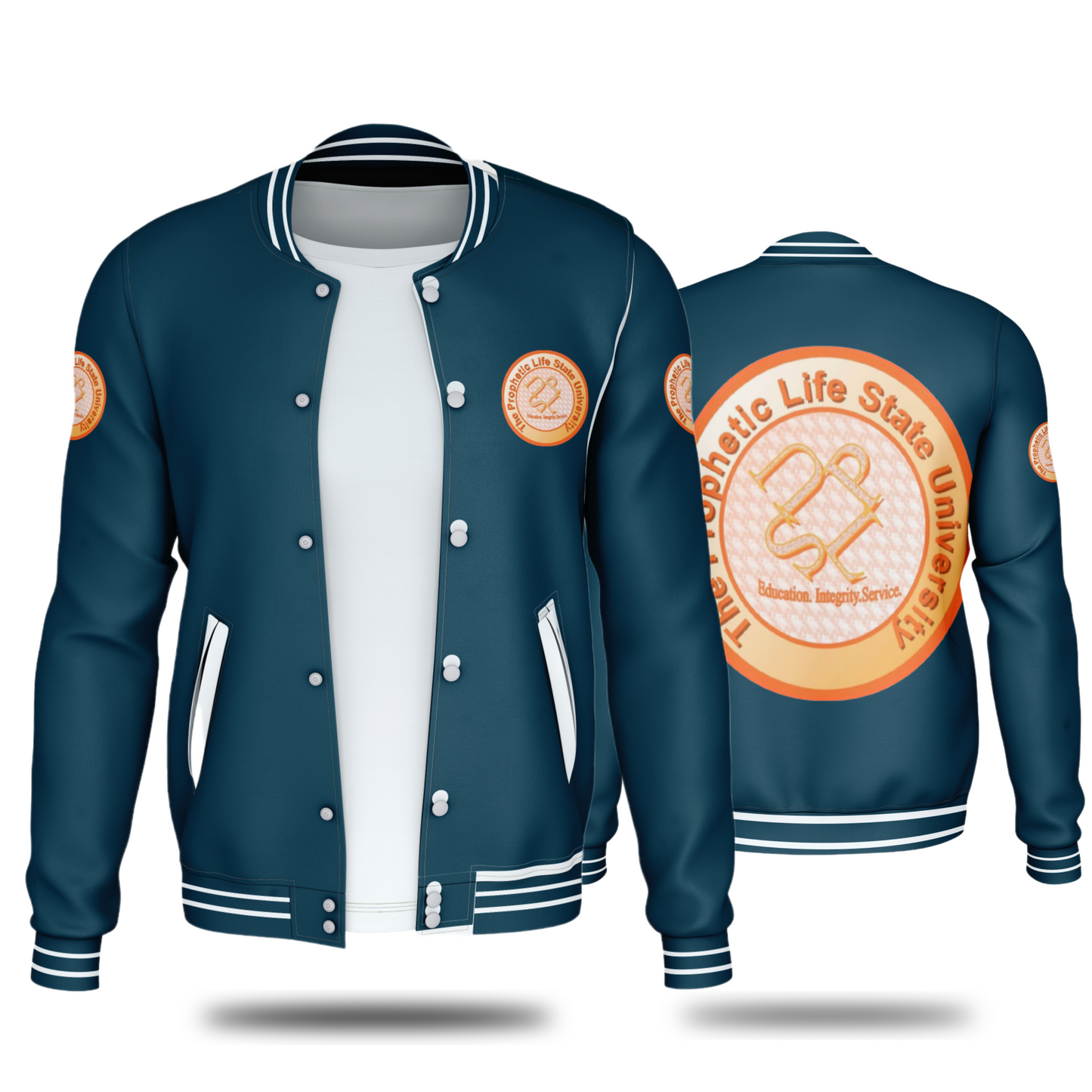 THE PROPHETIC LIFE STATE UNIVERSITY JACKET (NAVY BLUE) - BMS MANGOES MARKETPLACE