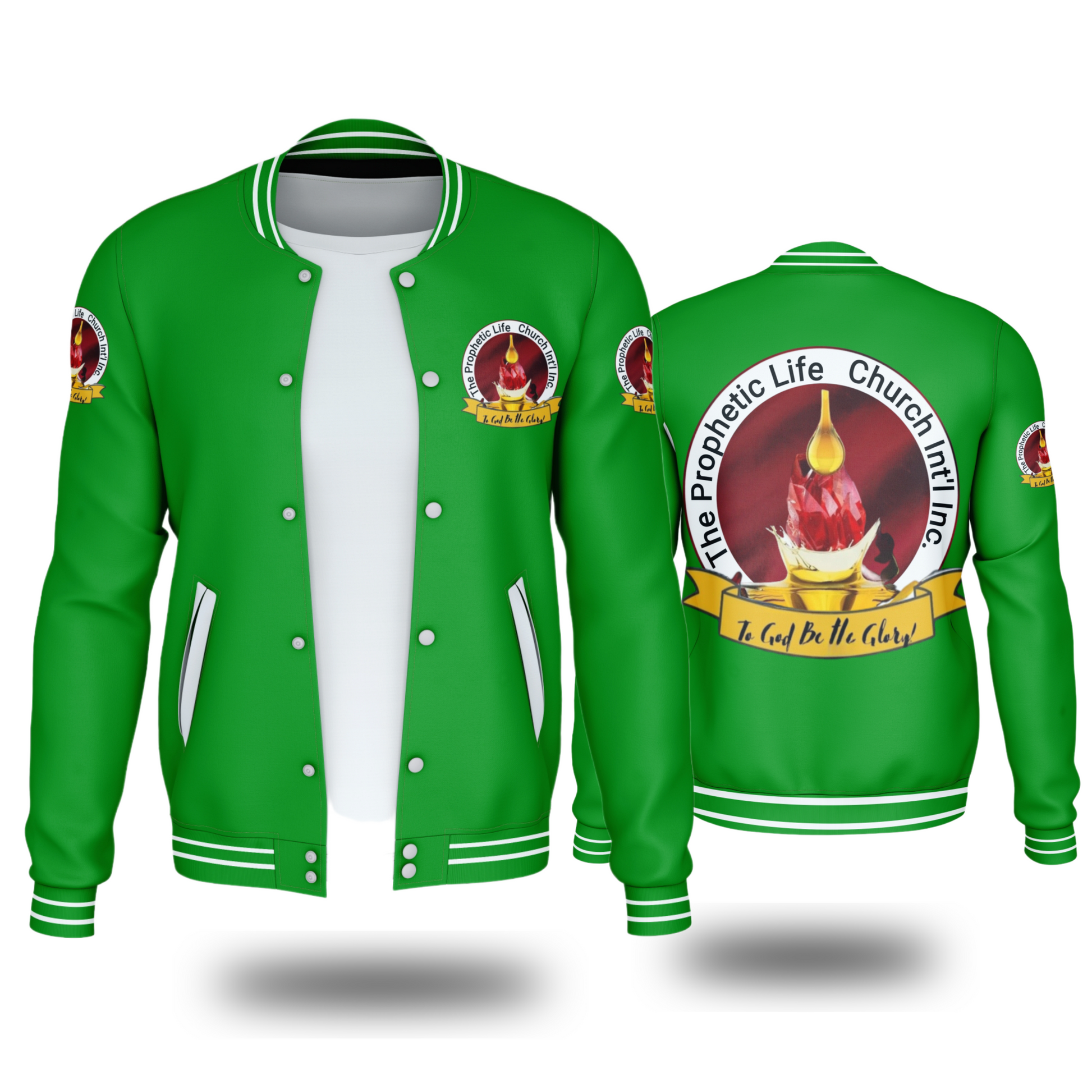 PROPHETIC LIFE CHURCH JACKET (GREEN) - BMS MANGOES MARKETPLACE
