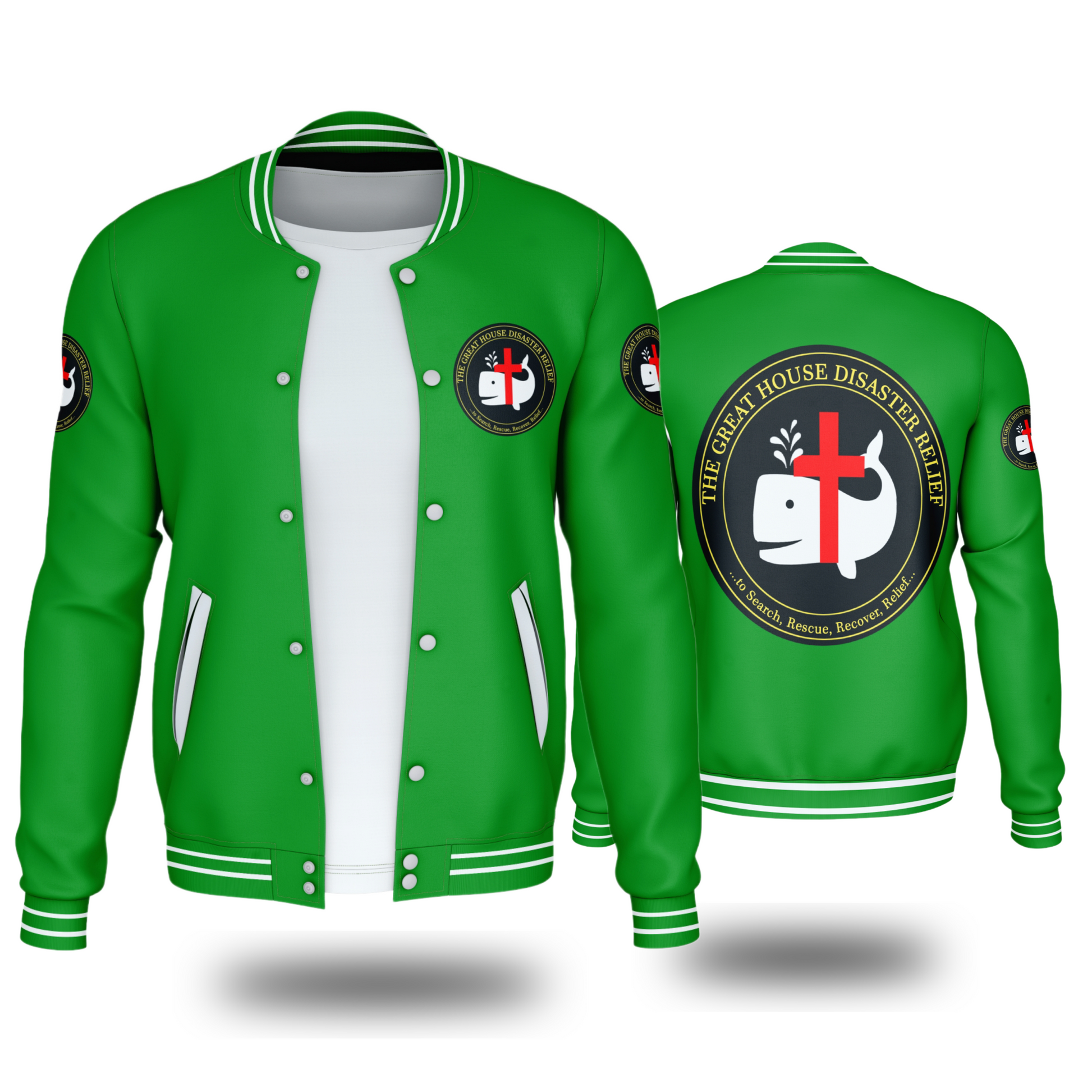 GREAT HOUSE DISASTER RELIEF JACKETS (GREEN) - BMS MANGOES MARKETPLACE
