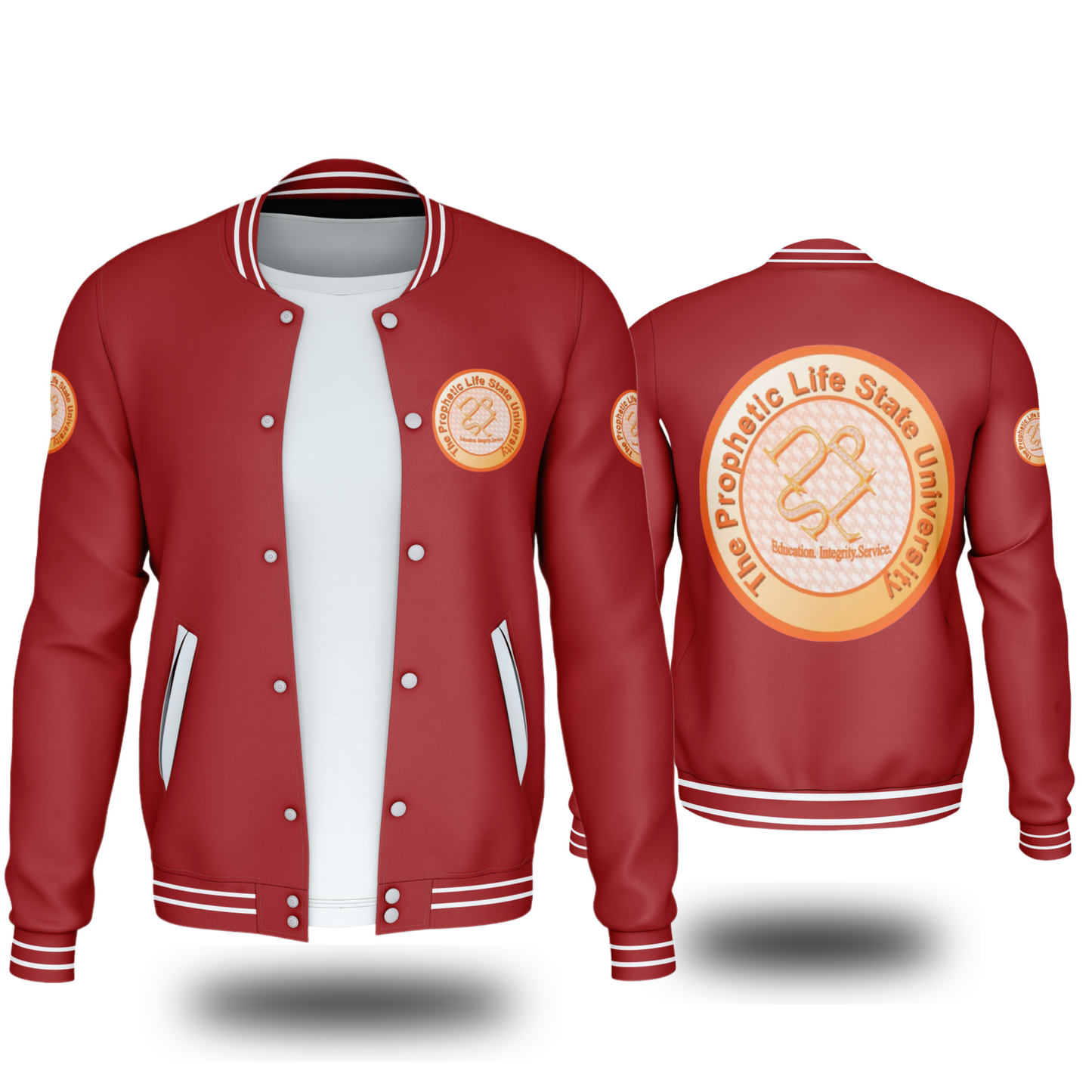 THE PROPHETIC LIFE STATE UNIVERSITY JACKET (ROUGE) - BMS MANGOES MARKETPLACE