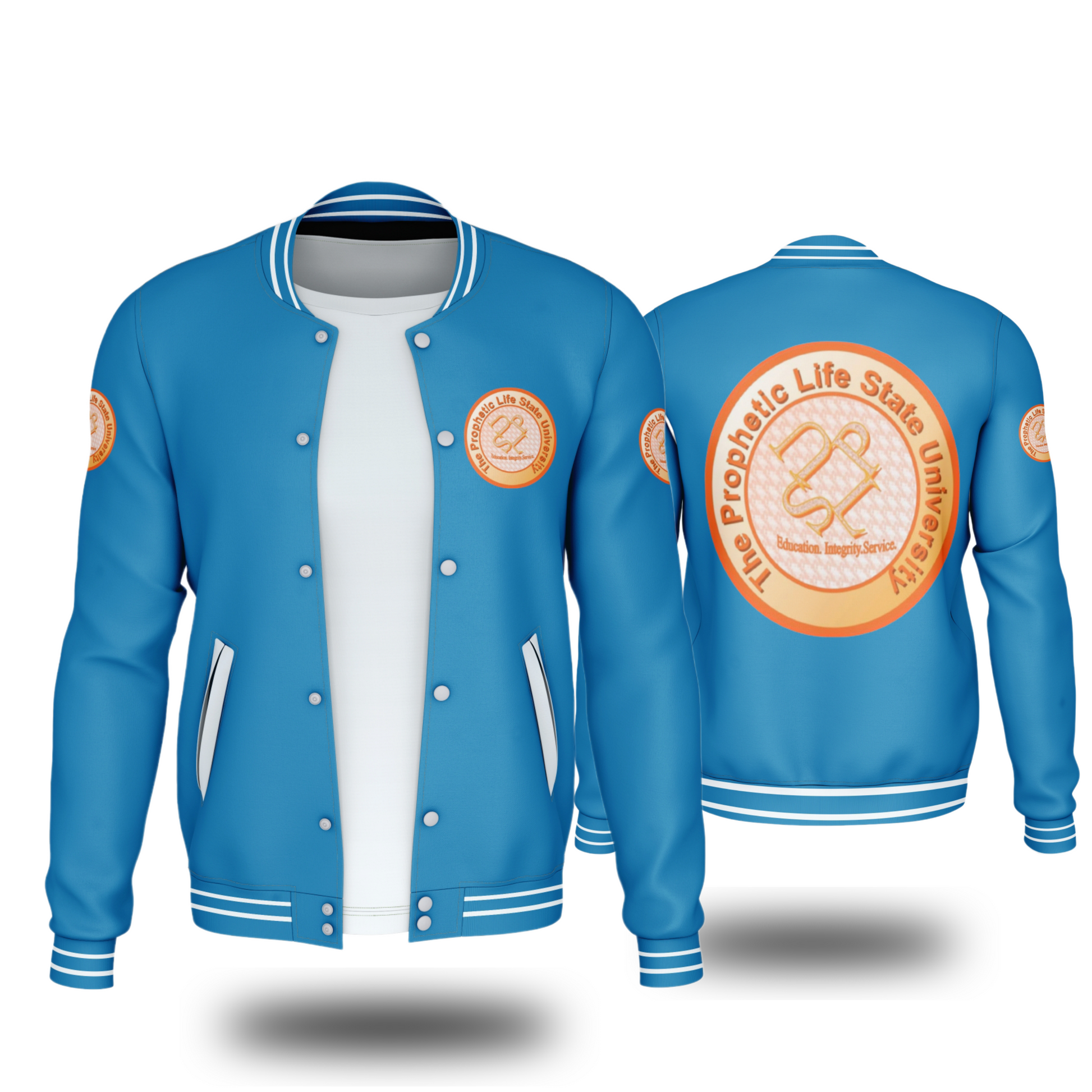 THE PROPHETIC LIFE STATE UNIVERSITY JACKET (BLUE) - BMS MANGOES MARKETPLACE