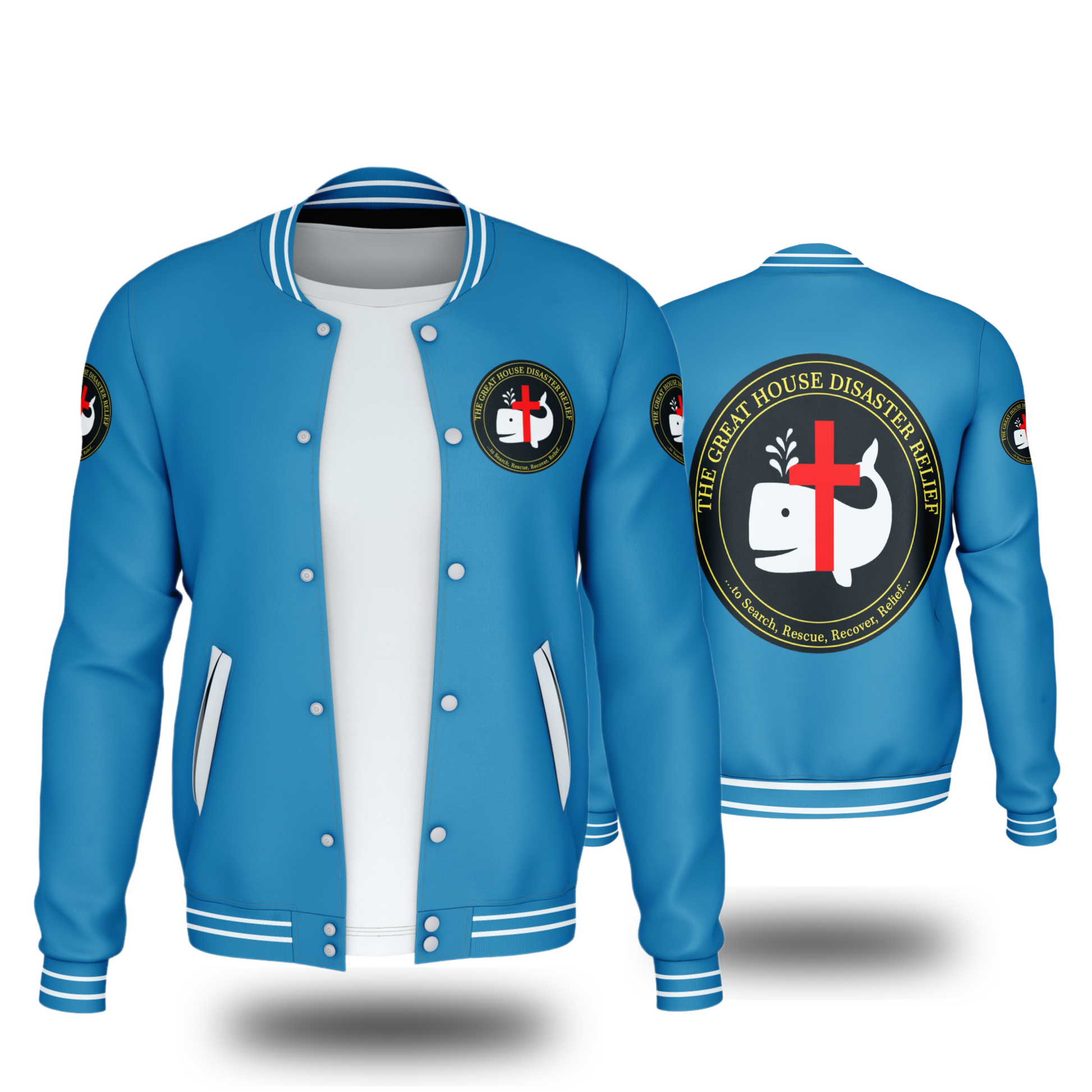 GREAT HOUSE DISASTER RELIEF JACKETS (BLUE) - BMS MANGOES MARKETPLACE