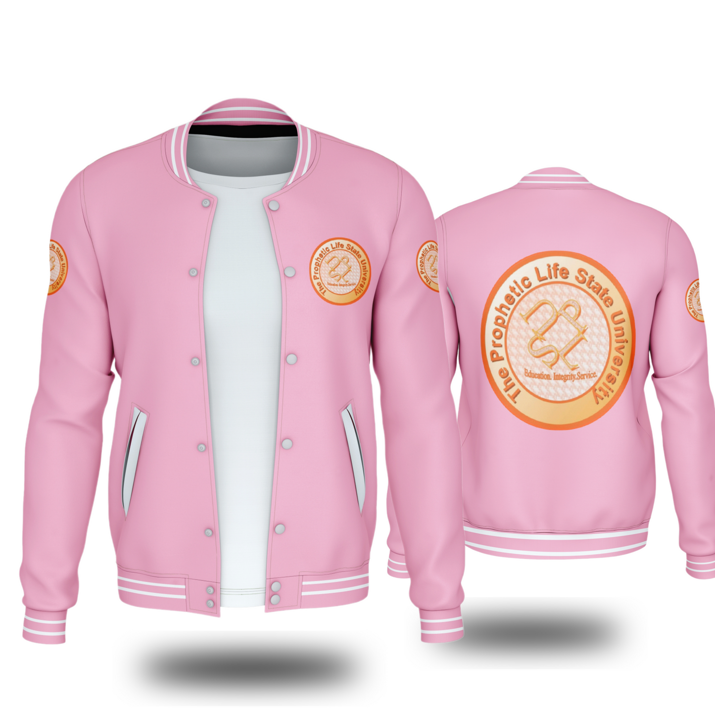 THE PROPHETIC LIFE STATE UNIVERSITY JACKET (PINK) - BMS MANGOES MARKETPLACE