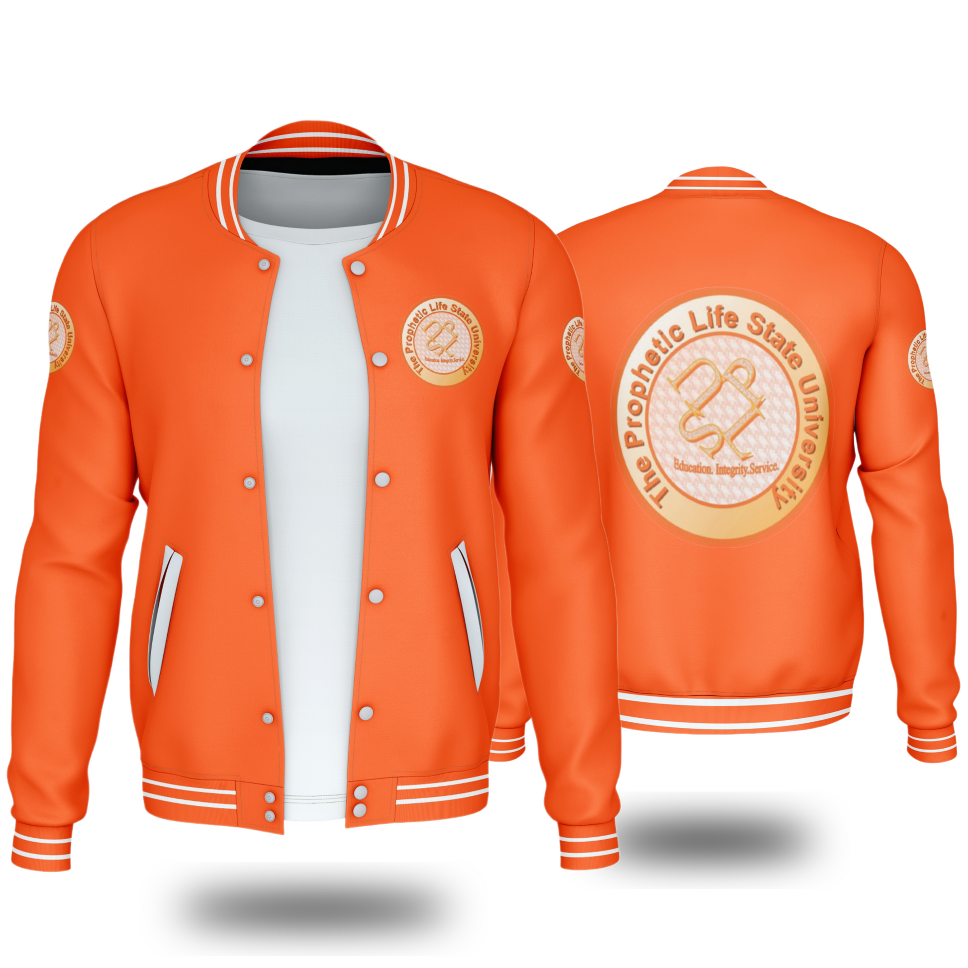 THE PROPHETIC LIFE STATE UNIVERSITY JACKET (ORANGE) - BMS MANGOES MARKETPLACE