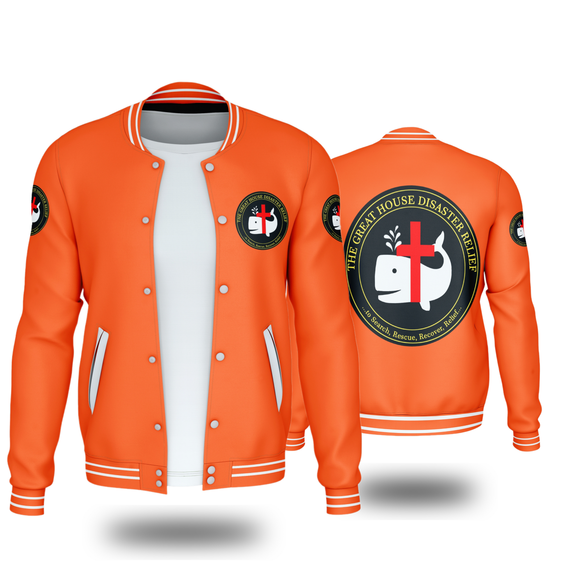 GREAT HOUSE DISASTER RELIEF JACKETS (ORANGE) - BMS MANGOES MARKETPLACE